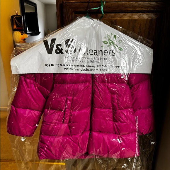 Moncler Down Hot Pink CAEN GIUBBOTTO JACKET Toddler Girl Size 3 Dry Cleaned - Picture 8 of 16